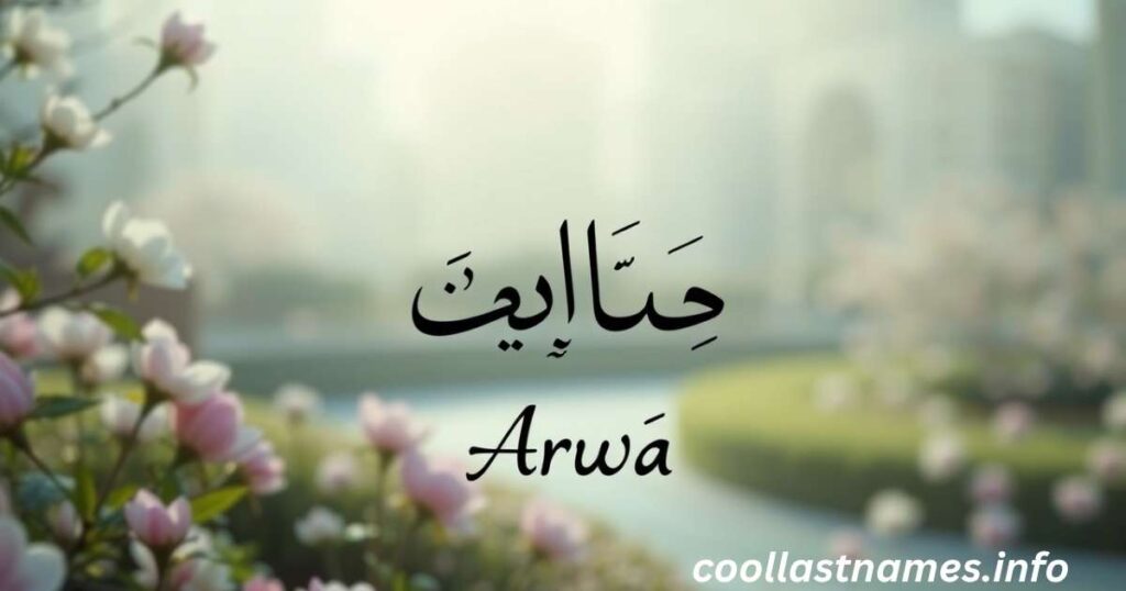 What does Arwa meaning in Arabic?