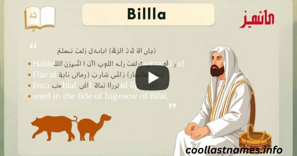 What does Bilal mean in Arabic?