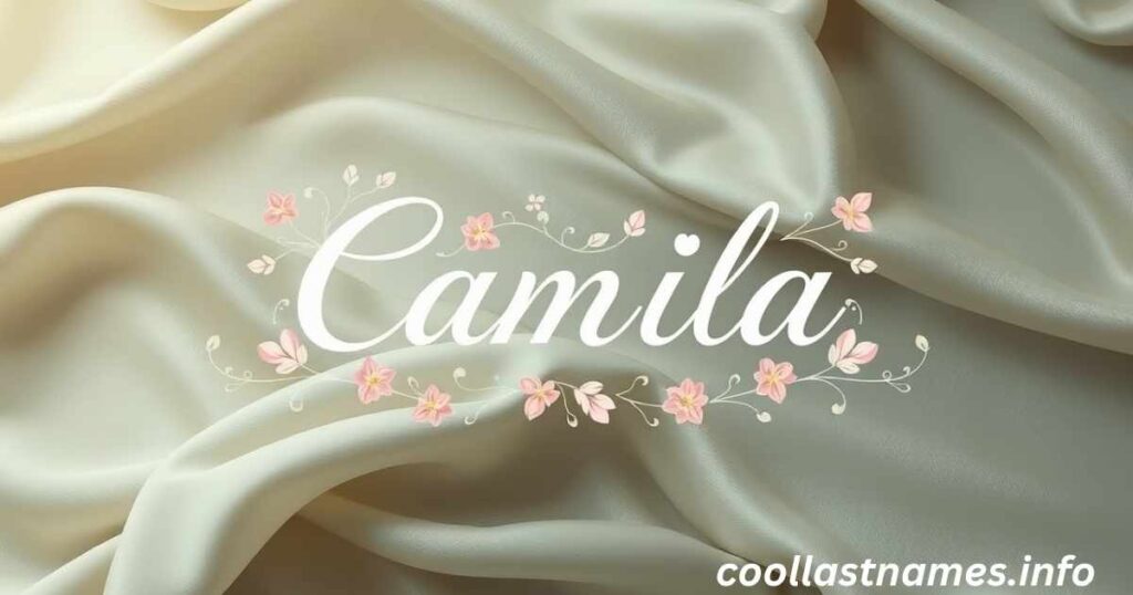What does Camila mean in Arabic?