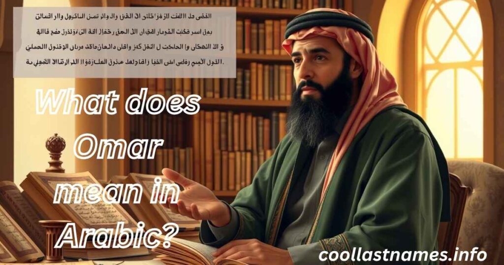 What does Omar mean in Arabic?