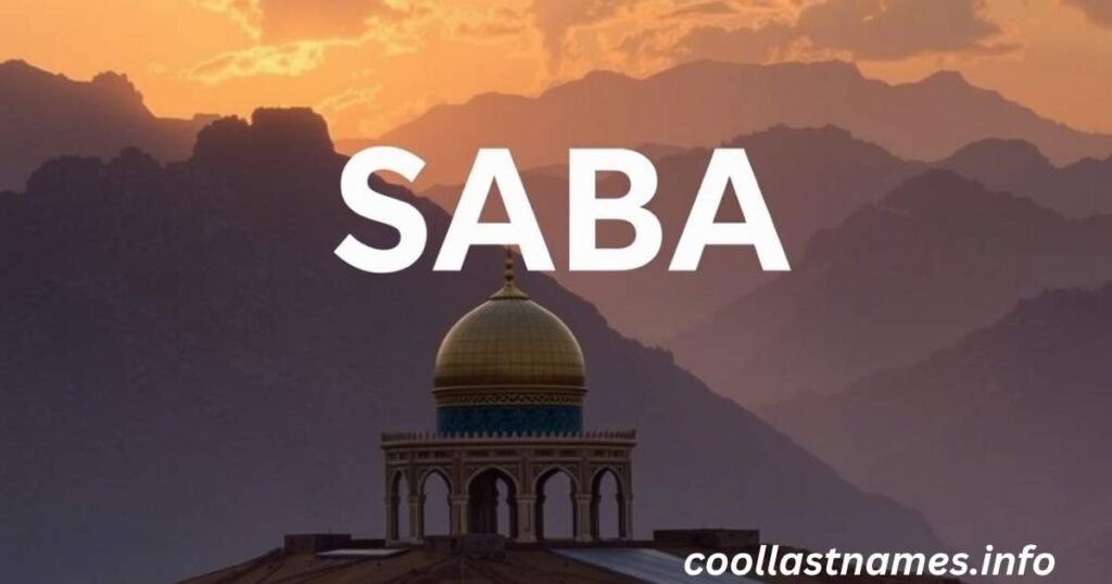 What does Saba meaning in Arabic?