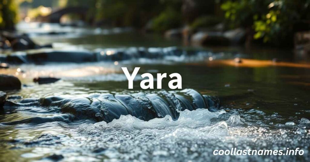 What does Yara mean in Arabic?