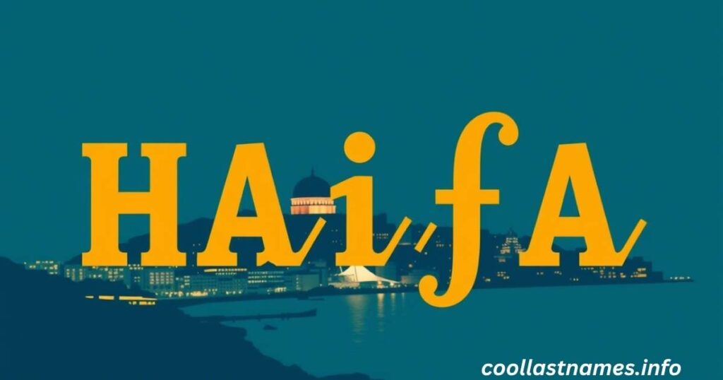 Popularity of the name Haifa